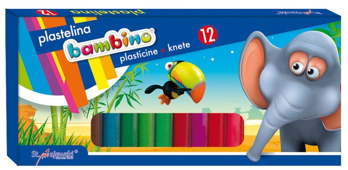 Plastelina 12 kol. Bambino /St.Majewski