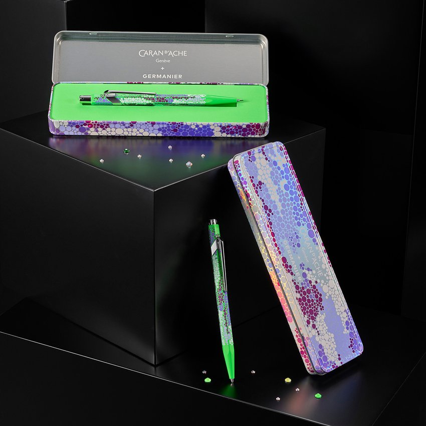 Ołówek mechaniczny CARAN D'ACHE 844 Germanier 05mm w pudełku zielony neonowy