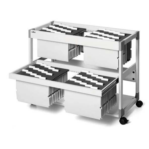 Wózek Na Teczki Zawieszkowe System File Trolley 200 Multi Duo Szary /Durable 379210