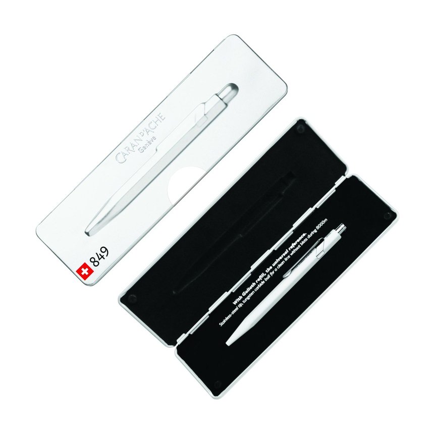 Długopis Caran D'Ache 849 Pop Line Fluo M W Pudełku Biały
