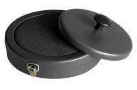 Poduszka Metal Duża Śr.14Cm z Uchwytem Czarna