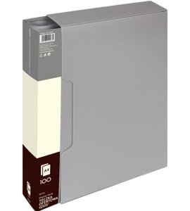 Teczka ofertowa 9010 A  100 koszulek GRAND szara