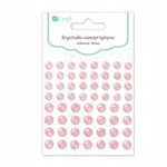 KRYSZTAŁKI SAMOPRZYLEPNE MIENIĄCE 8/10mm 60szt cream