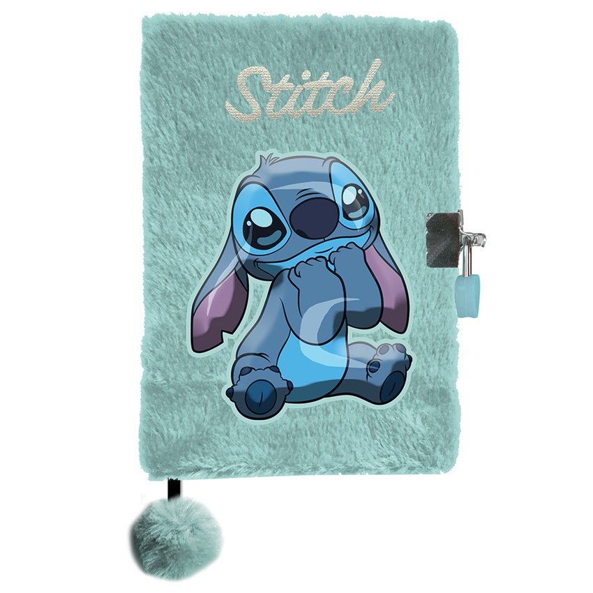 Pamiętnik Pluszowy A5 Disney Stitch Turkusowy