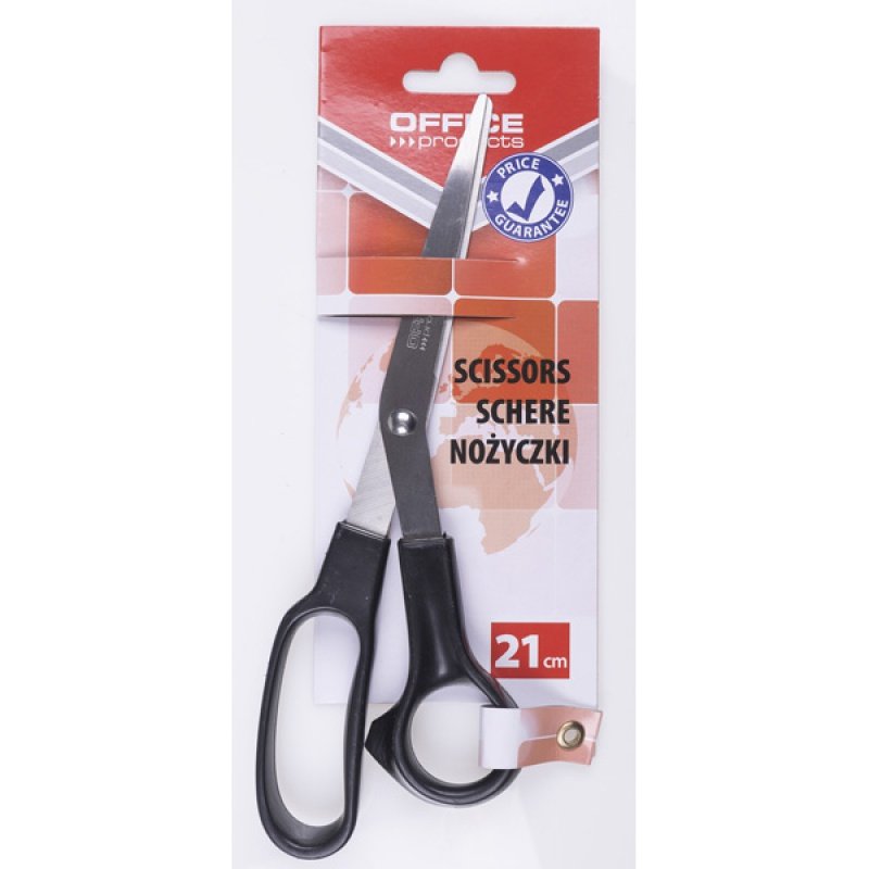 Nożyczki biurowe 21cm Czarne  /Office Products