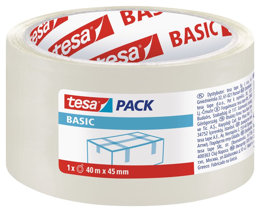 Taśma Pakowa Tesa Basic 40Mx45Mm Transparent