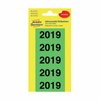 Etykiety na Segregatory z Nadrukiem 2019 Avery  60x24  A'100 Zielone No.43-219