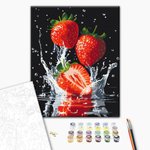 Malowanie po numerach BRUSHME 40x50 cm soczyste truskawki 1 szt., w pudełku