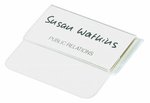 Identyfikator z Klapką do Kieszonki 40x75mm Krystalicznie Przezroczysty /Durable 812019