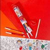 Flamastry akwarelowe CARAN D'ACHE Swisscolor w metalowej tubie z kolorowanką 10 szt., mix kolorów