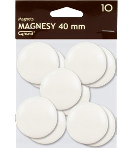 Magnes 40mm GRAND biały