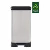 Kosz na śmieci Deco Bin 50L srebrny z pedałem /Curver 187152