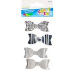 Kokardki Samoprzylepne 6,5cm 4szt. /Craft With Fun