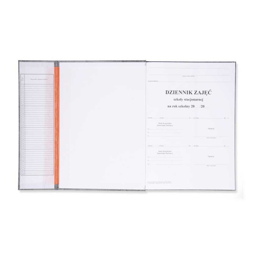 Dziennik Lekcyjny Dla Szkoły Stacjonarnej/Zawodowej (MEN I/4) /Intro-Druk