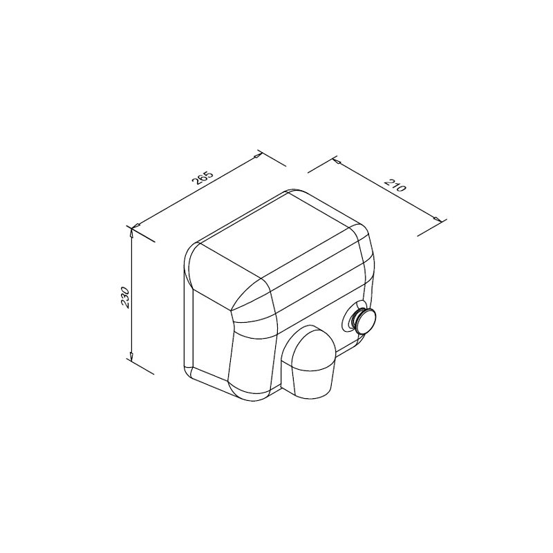 Suszarka do Rąk PONENTE 2300W Srebrna /Faneco