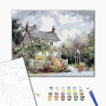 Malowanie po numerach BRUSHME 40x50 cm przytulne przedmieście 1 szt., w pudełku