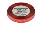 Wstążka Dekoracyjna 25mm x 22m Czerwona Brokat