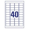 Etykiety Samop. Avery 45,7x25,4 40/A4 A'25 QuickPeel Transparentne No.L4770-25