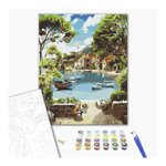 Malowanie po numerach BRUSHME 40x50 cm lazurowa zatoka 1 szt.