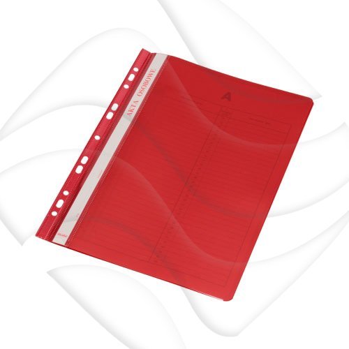 Teczka/Skoroszyt Akta Osobowe A4 PVC z Europ. Czerwone /Biurfol