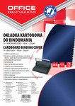 Okładki Do Bindowania Office Products Karton A4 250Gsm Błyszczące 100Szt. Ciemnoniebieski
