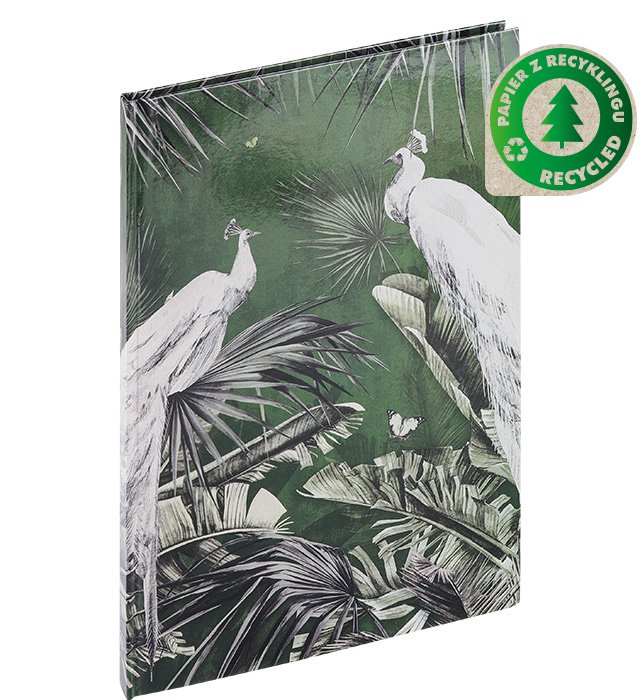 Brulion GRAND papier z recyklingu  A4/96 kartek &#8211 linia
