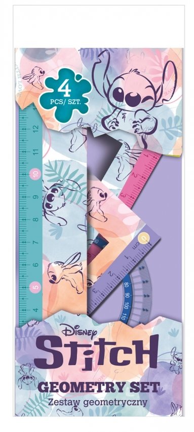 Zestaw Geometryczny 4 Elem. Disney Stitch Pastel