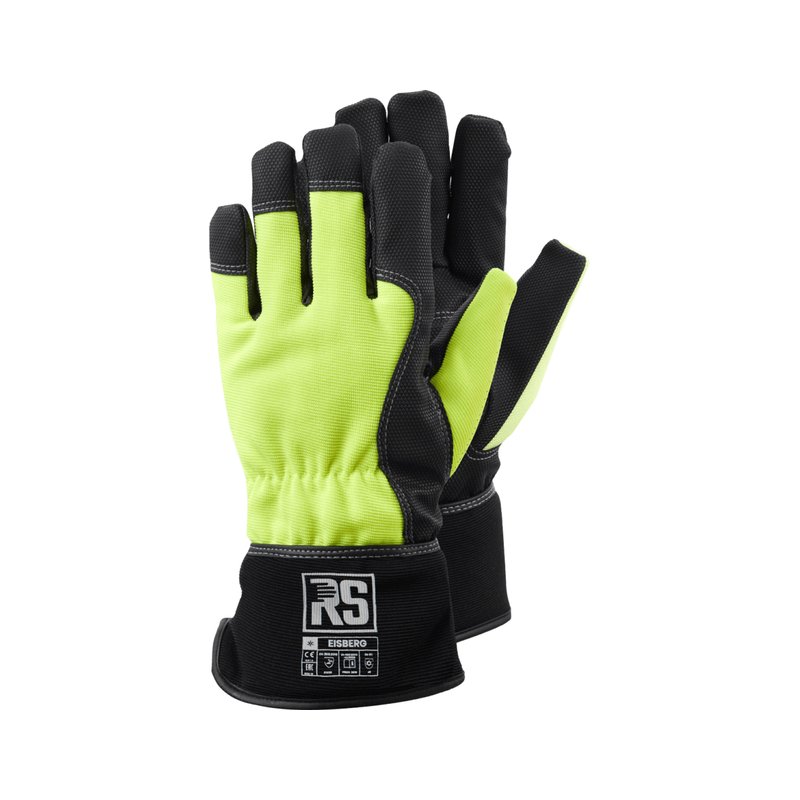 Rękawice Ocieplane RS Eisberg Rozm. 10 Czarno-Żółte /RS-Schutz