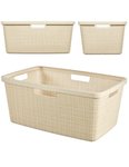 Kosz Do Magla Jute 46L Kremowy / Curver 245980