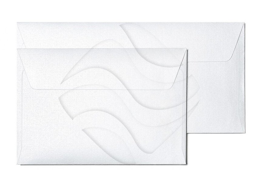 Koperta Ozdobna Millenium 120g 70x110mm 10szt. Biały /Argo 282401