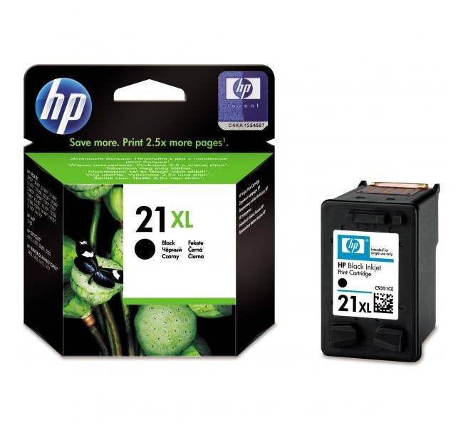 HP 21XL [C9351CE] 3920/D1478/F2280/F4180/PSC1410 Czarny (Oryg.)