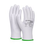 Rękawice Donau Safety Pu White Kat. II Rozm. 11 Białe  /DONAU SAFETY
