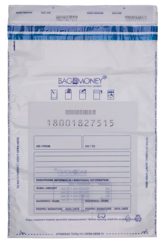 Koperta bezpieczna OFFICE PRODUCTS C3 330x470mm 50szt., transparentna