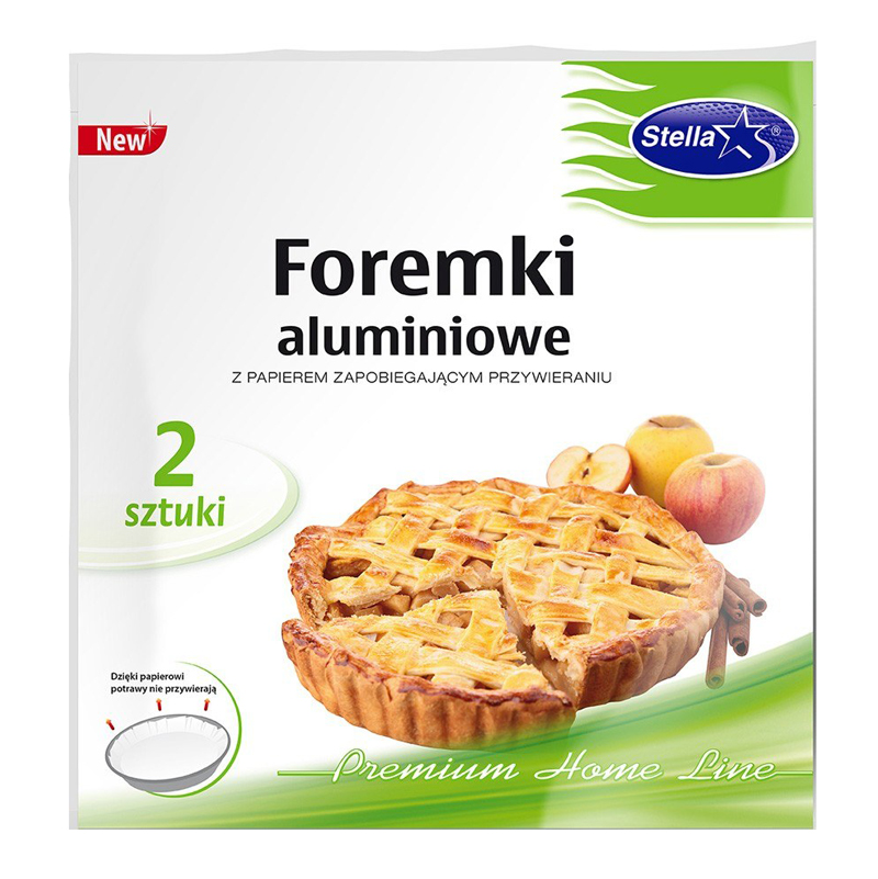 Foremki Aluminiowe z Papierem A'2 Okrągłe /Stella