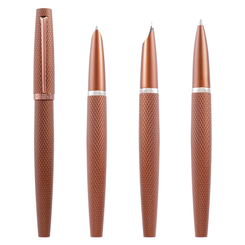 Pióro wieczne DIPLOMAT Viper guilloche F brązowe