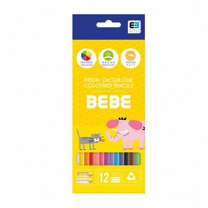 Kredki Ołówkowe 12 kol. B&B KIDS / Interdruk