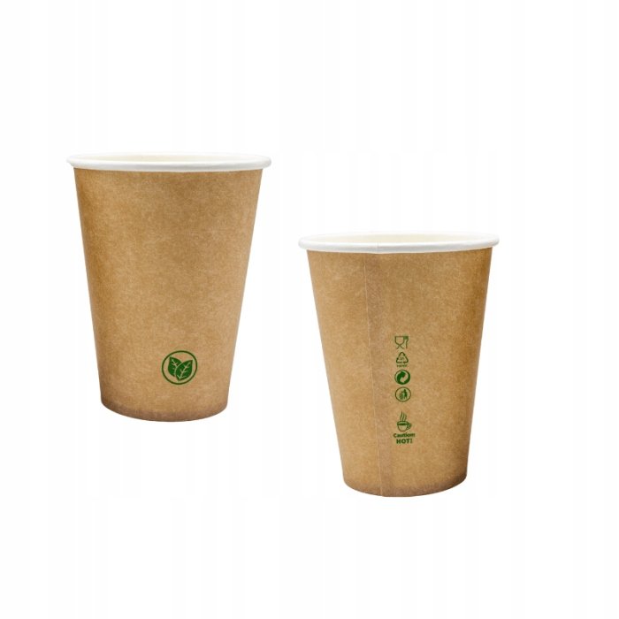 Kubek Papierowy Kraft 300ml śr.90mm 50szt. /Love Nature
