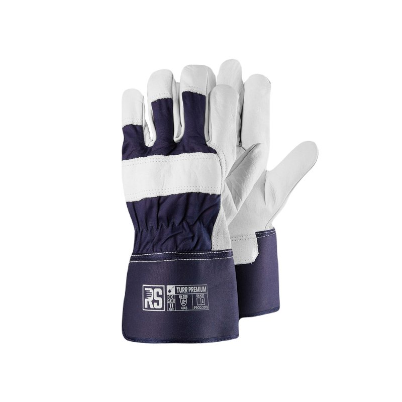 Rękawice RS Premium Turr Typu Doker Rozm.10 Granatowo-Białe /RS-Schutz