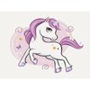Malowanie po numerach BRUSHME 30x40 cm kids błyszczący jednorożec 1 szt.