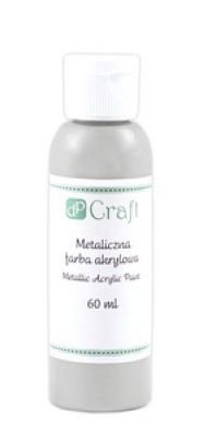 Metaliczna Farba Akrylowa 60 ml - Silver  /DpCraft