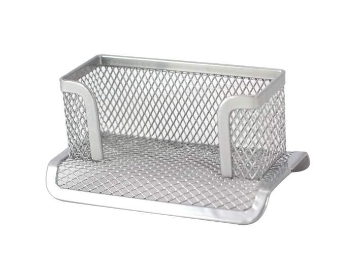 Pojemnik na Wizytówki P254/S Siatka Srebrny /Profice