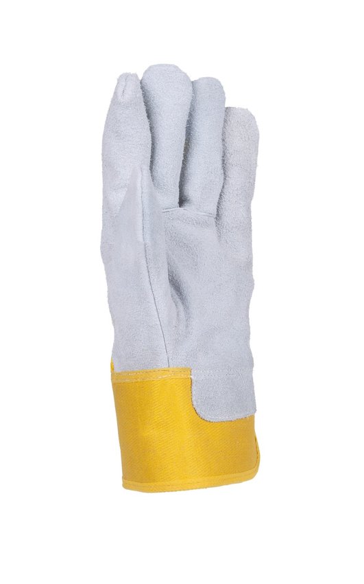 Rękawice robocze DONAU SAFETY DS-DOKBASIC doker dwoina bydlęca rozm. 105/XL szaro-żółte