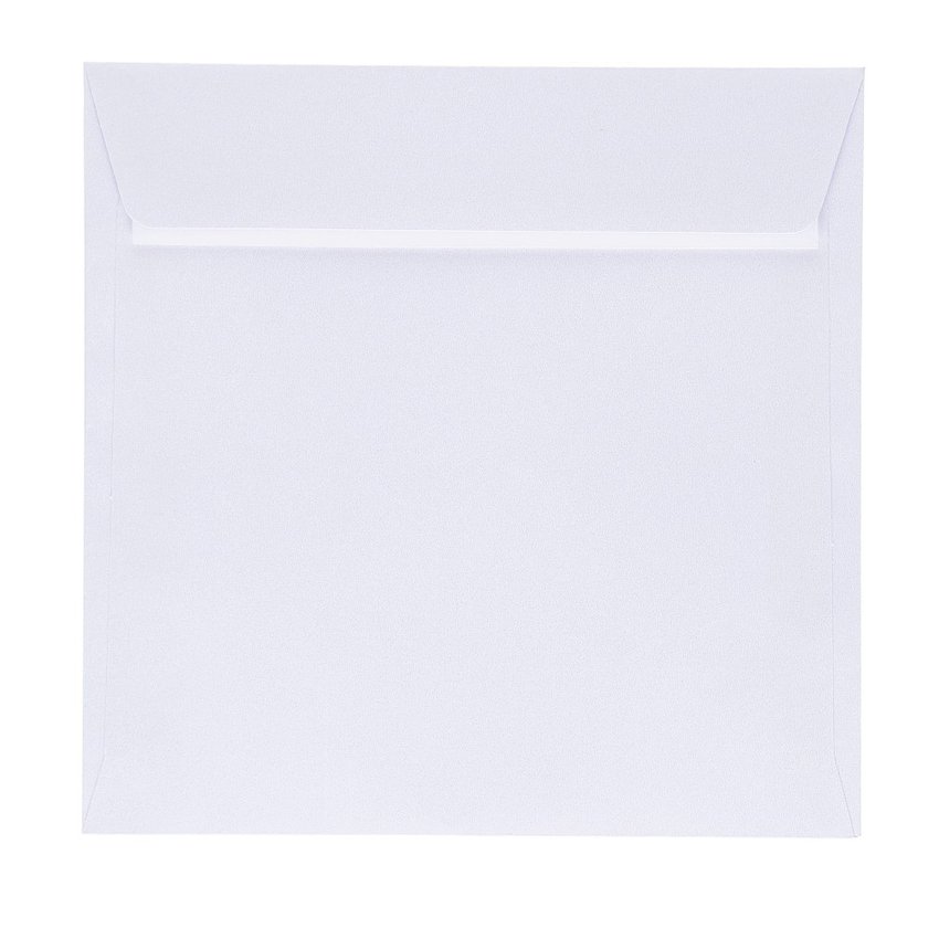Koperta Ozdobna Milenium Diamentowa Biel 120g 158x158mm 10szt. /Argo 280816