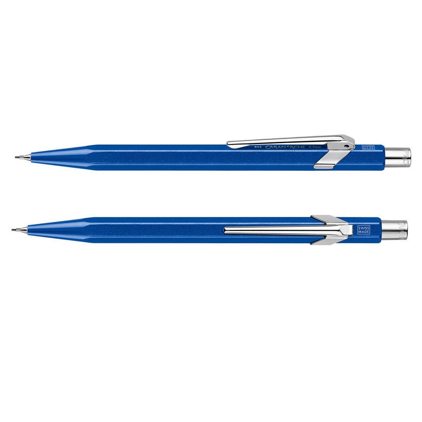 Ołówek automatyczny CARAN D'ACHE 844 07mm Metal-X niebieski