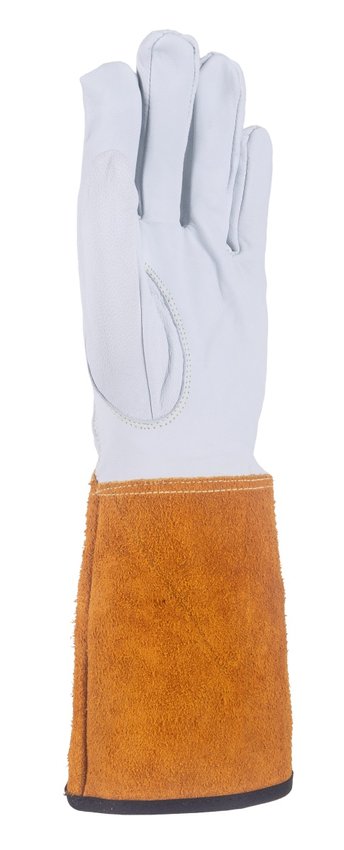 Rękawice spawalnicze DONAU SAFETY DS-KEV WELTIG kevlar skóra kozia rozm. 10/XL biało-złote