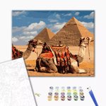 Malowanie po numerach BRUSHME 40x50 cm symbole Egiptu 1 szt., w pudełku
