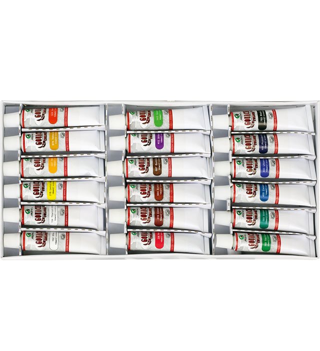 Farby gwasz 7318 B &#8211 18 kol. Maries 12 ml