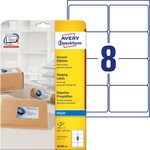 Etykiety Kryjące Samoprzylepne Avery 99.1x67.7 8/A4 A'25 Białe No.J8165-25