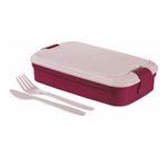 Pojemnik Śniadaniowy Ze Sztućcami Lunh&Go 1,3L Fioletowy / Curver 225059