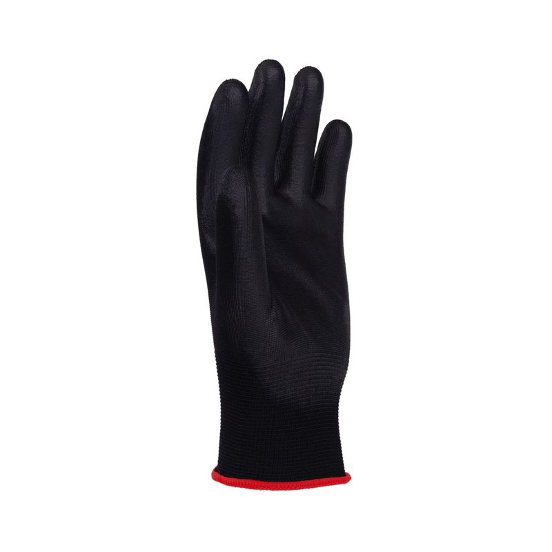 Rękawice Donau Safety Pu Black Kat. II Rozm. 6 Czarne  /DONAU SAFETY